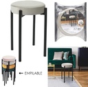 TABOURET BUBBLE VELOURS