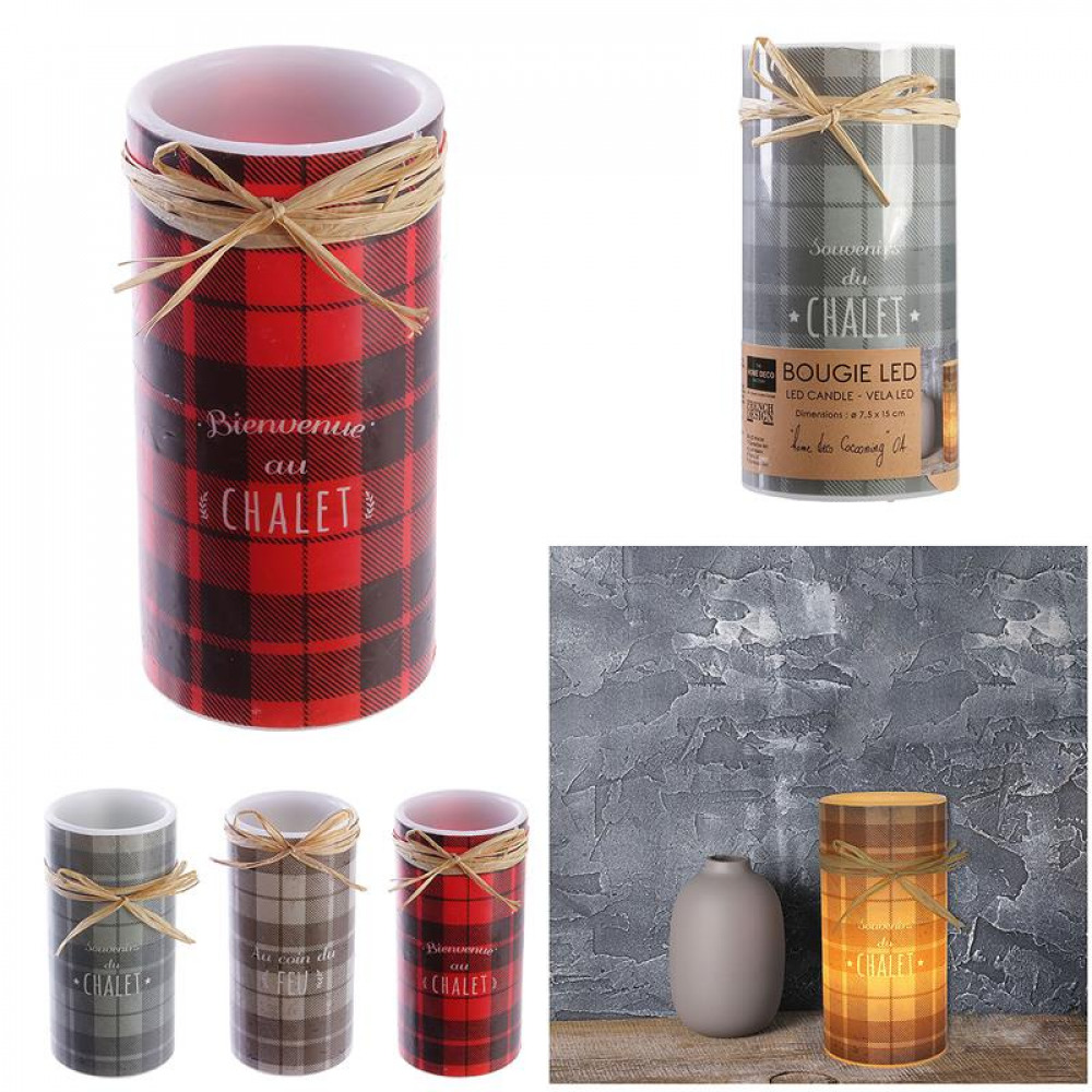 Bougie led chalet