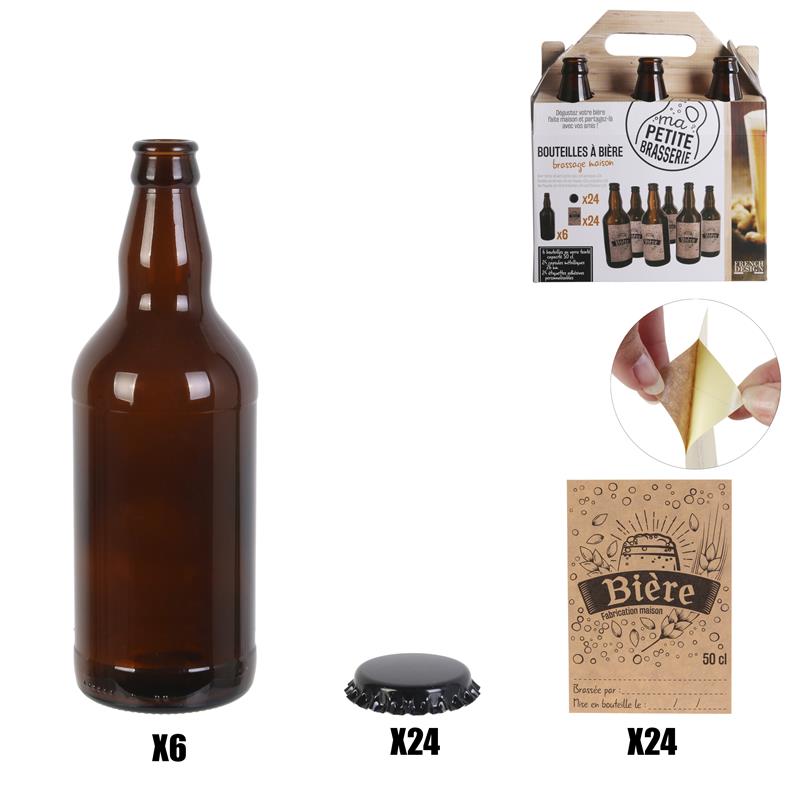 SET DE 6 BOUTEILLES DE BIERE