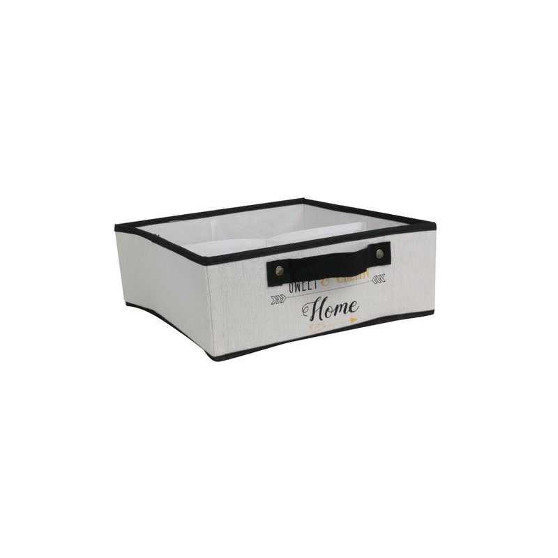 RANGEMENT TIROIR 4 COMPARTIMENTS 8L 28X28X11CM M16