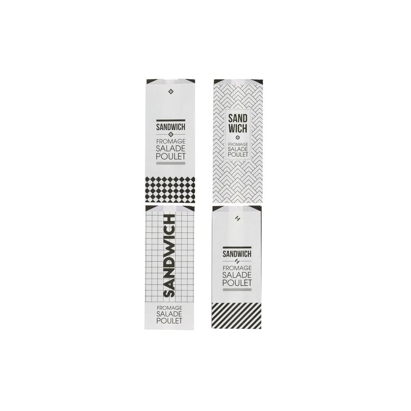 SACHET SANDWICH PAPIER X6 M18