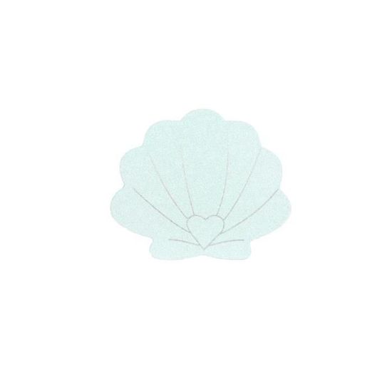 DESSOUS DE VERRE FORME COQUILLAGE X4