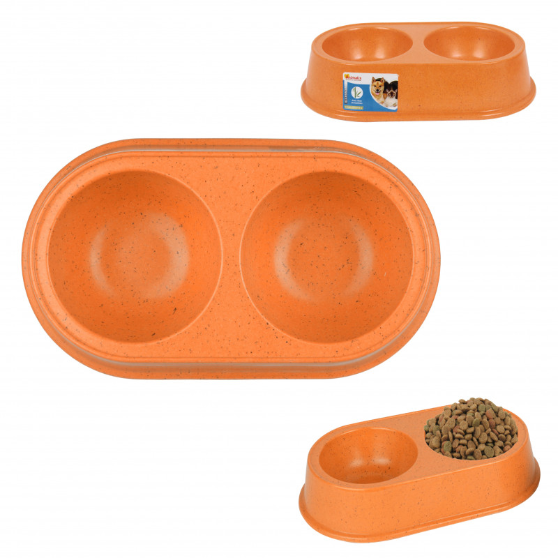 GAMELLE DOUBLE POUR CHIEN ET CHAT