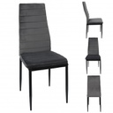 CHAISE VICTOR VELOURS GRIS